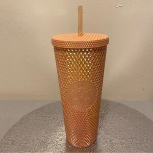 Starbucks 2024 pink bling studded tumbler 24oz NWT